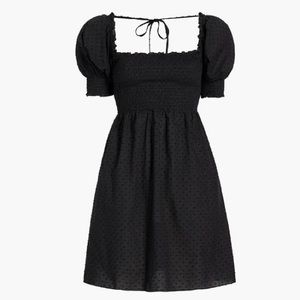 Hill House Home Athena Nap Dress Black Dot Sz Small